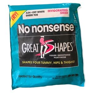 No nonsense great shapes off white sheer slimming tights hosiery pantyhose M